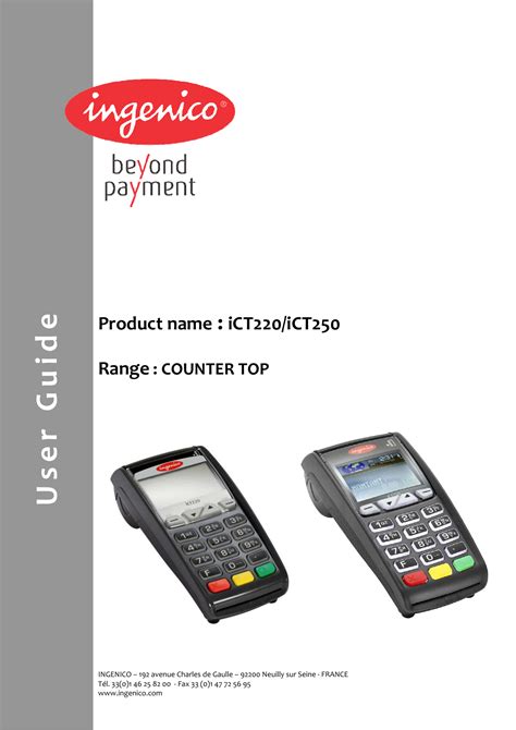 ingenico ict220 terminal manual